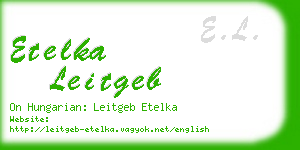 etelka leitgeb business card
